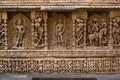 Amazing stone carving at Rani ki vav Royalty Free Stock Photo